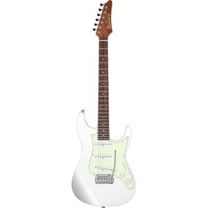 Ibanez LM1-LWH Luna White Luca Mantovanelli Signature elektrische gitaar met koffer