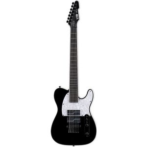 ESP LTD SCT-607 Baritone Black Stephen Carpenter Signature 7-snarige elektrische gitaar met koffer