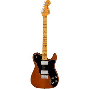Fender American Vintage II 1975 Telecaster Deluxe Mocha MN elektrische gitaar met koffer