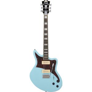 D'Angelico Premier Bedford Sky Blue elektrische gitaar met gigbag