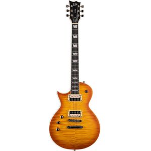 ESP LTD Deluxe EC-1000T Honey Burst Satin met Fishman Fluence linkshandige elektrische gitaar