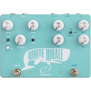 Crazy Tube Circuits White Whale V2 analoge spring reverb effectpedaal met tremolo