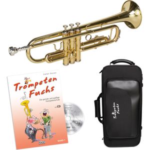 Cascha EH 3820 DE Bb Trumpet Fox beginnerset met softcase + Duits lesboek