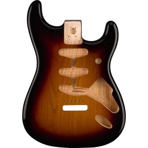 Fender Classic Series 60's Stratocaster SSS Alder Body 3-Color Sunburst losse elzenhouten body voor elektrische gitaar