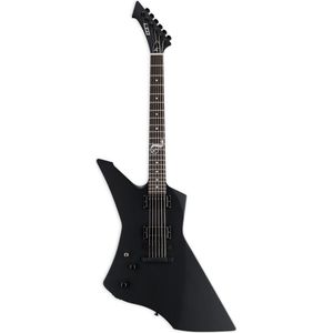 ESP LTD Snakebyte LH Black Satin James Hetfield Signature linkshandige elektrische gitaar met koffer