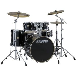 Yamaha SBP0F5 Stage Custom Birch Raven Black 5d. fusion drumstel inclusief hardware