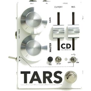 Collision Devices TARS Silver On White fuzz effectpedaal met analoge filter