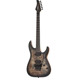 Schecter C-6 FR Pro Charcoal Burst elektrische gitaar