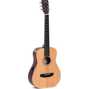 Sigma Guitars TM-12E Natural Satin elektrisch-akoestische reisgitaar met gigbag