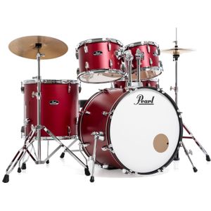 Pearl RS525SC/C747 Roadshow Matte Red drumstel inclusief bekkens