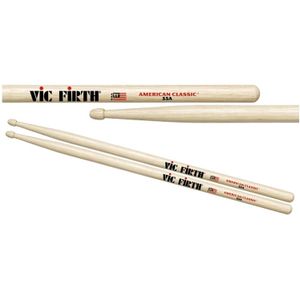 Vic Firth 55A drumstokken, hickory 55A met houten tip (12 paar)