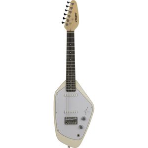 VOX Mark V Phantom Mini White elektrische gitaar in mini-formaat met draagtas