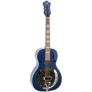 Recording King RPH-R2-E-MBL Dirty 30s Minnie Bucker Resonator Wabash Blue elektrisch-akoestische gitaar