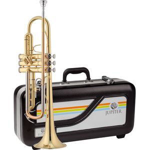 Jupiter JTR500A Bb trompet (schooluitvoering, gelakt, met ABS koffer)