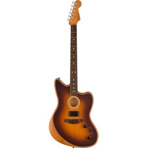 Fender Acoustasonic Player Jazzmaster 2-Color Sunburst elektrisch-akoestische gitaar met gigbag