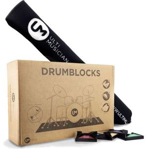 Ultimusician Drumblocks met zwarte drummat