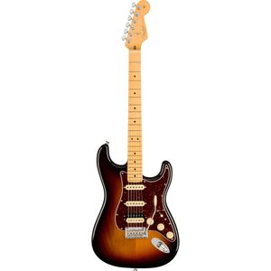 Fender American Professional II Stratocaster HSS 3-Tone Sunburst MN elektrische gitaar met koffer