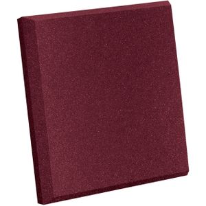 Auralex Studiofoam SonoFlat Burgundy 61x61x5cm absorber rood (8-delig)