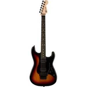 Charvel Pro-Mod So-Cal Style 1 HH FR E Ebony Three-Tone Sunburst elektrische gitaar
