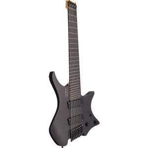 Strandberg Boden Metal NX 8 Black Granite 8-snarige headless elektrische gitaar met venture gigbag