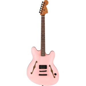 Fender Tom DeLonge Starcaster RW Satin Shell Pink semi-akoestische gitaar