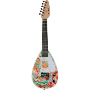 VOX Mark III Teardrop Mini Marble elektrische gitaar in mini-formaat met draagtas
