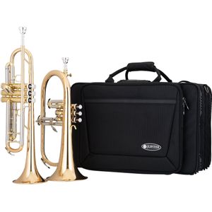 Jupiter JTR1110R-JFH1100RSET Bb trompet en Bb bugel set (met Protec koffer)