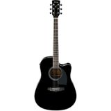 Ibanez PF15ECE-BK Black elektrisch-akoestische western gitaar