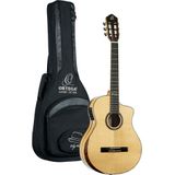 Ortega Signature Series BYWSM Guitar E/A klassieke gitaar met gigbag