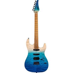 JET Guitars JS-1000 Quilted Transparent Blue elektrische gitaar