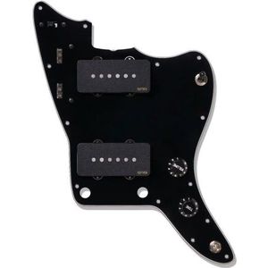 EMG JMaster Pickguard System Black actieve pre-wired elementenset met slagplaat