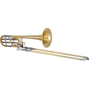 XO 1236-L (gelakt, closed wrap) Bb/F trombone met koffer