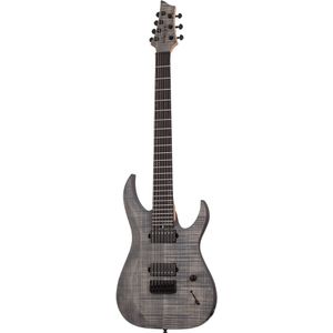Schecter Sunset-7 Extreme 7-snarige elektrische gitaar Grey Ghost