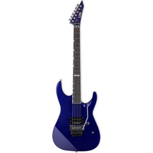 ESP LTD M-1 Custom '87 Dark Metallic Purple met non-recessed Floyd Rose en EMG PA-2 Boost