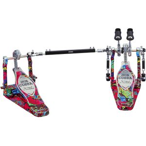 Tama Iron Cobra 900 Power Glide Marble Psychedelic Rainbow Limited Edition dubbel bassdrumpedaal