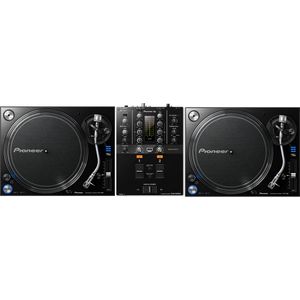 Pioneer DJ DJM-250MK2 + 2 x Pioneer PLX-1000 draaitafel