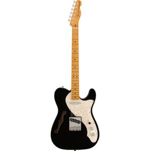 Fender Vintera II 60s Telecaster Thinline MN Black elektrische gitaar met gigbag