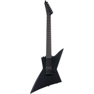 ESP LTD EX-7 Baritone Black Metal Black Satin 7-snarige elektrische gitaar