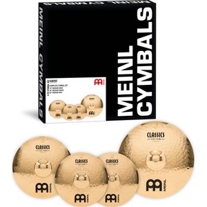 Meinl CS-CS1 Classics Custom Brilliant Complete Cymbal Set bekkenset 14-18-20