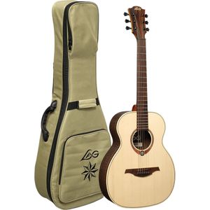 LAG Guitars Sauvage Travel Spruce westerngitaar met gigbag