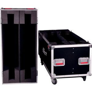 Gator Cases G-TOURLCDV2-5055-X2 flightcase voor twee 50 tot 55 inch LCD/LED/Plasma schermen