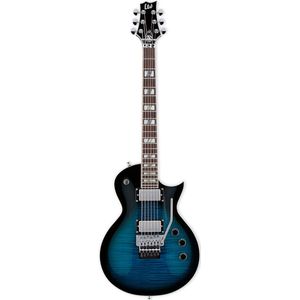 ESP LTD AS-1FR Black Aqua Sunburst Alex Skolnick Signature elektrische gitaar met koffer