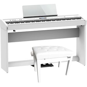 Roland FP-60X-WH digitale piano wit + onderstel + pedaal-unit + pianobank wit