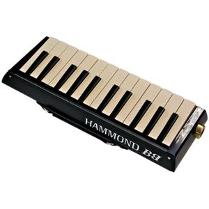 Hammond Bas Melodion PRO-24B mond-orgel 24H met 2 microfoons