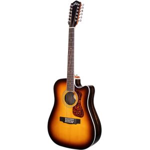 Guild D-2612CE Deluxe Antique Sunburst Westerly 12-snarige elektrisch-akoestische westerngitaar