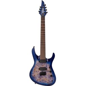 Jackson Pro Series Signature Chris Broderick Soloist HT7P Transparent Blue 7-snarige elektrische gitaar