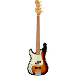Fender Player Plus Precision Bass LH 3-Tone Sunburst PF linkshandige elektrische basgitaar met deluxe gigbag