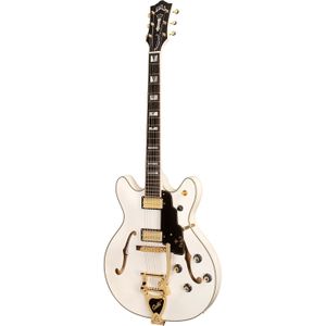 Guild Starfire VI Snowcrest White semi-akoestische gitaar met koffer