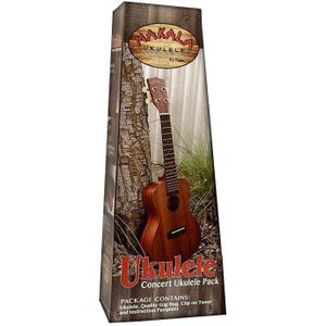 Kala MK-C Pack concert ukelele naturel met tas en tuner