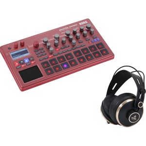 Korg Electribe Sampler 2 Red + Devine PRO 5000 studio hoofdtelefoon